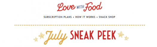 Love With Food July 2019 Spoilers + Coupon Code
