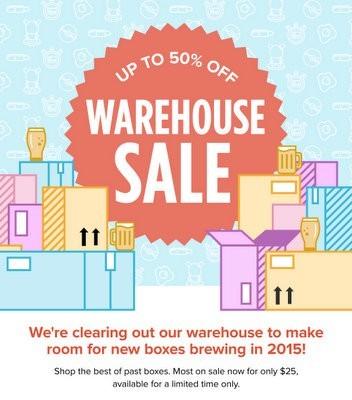 Quarterly Warehouse Sale