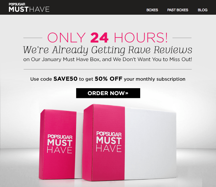 2015 PopSugar Must Have Box 50% Off Coupon Code