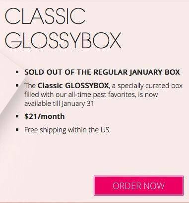 January Classic GLOSSYBOX