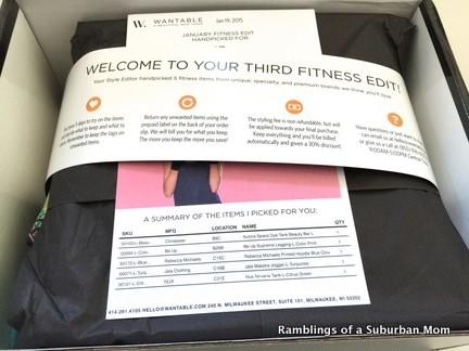 February 2015 Wantable Fitness Subscription Edit Review