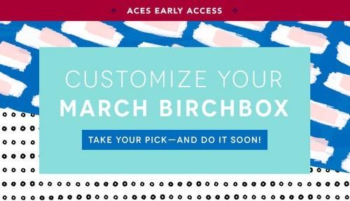 March 2015 Birchbox Sample Choice