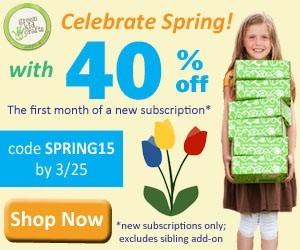 Green Kid Crafts 40% off Coupon Code