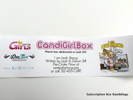CandiGirlBox March 2015 Subscription Box Review