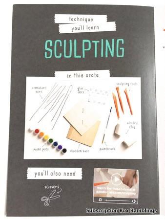 Doodle Crate March 2015 Subscription Box Review - "Sculpting" + 50% Off Coupon Code