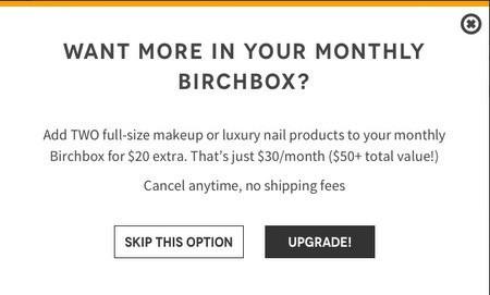 Birchbox Upgraded Subscription