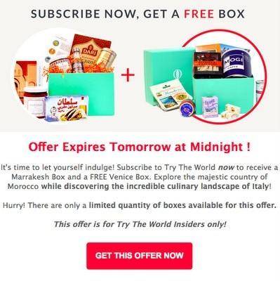 Try the World Box Offer