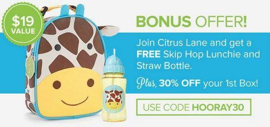 Citrus Lane 30% Off + Skip Hop Coupon Code