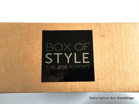 Rachel Zoe / The Zoe Report Box of Style Spring 2015 Subscription Box Review