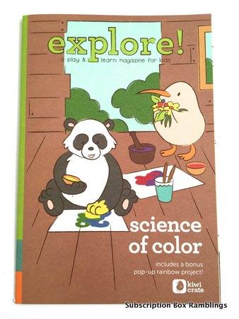 Kiwi Crate May 2015 Subscription Box Review - "Science of Color"