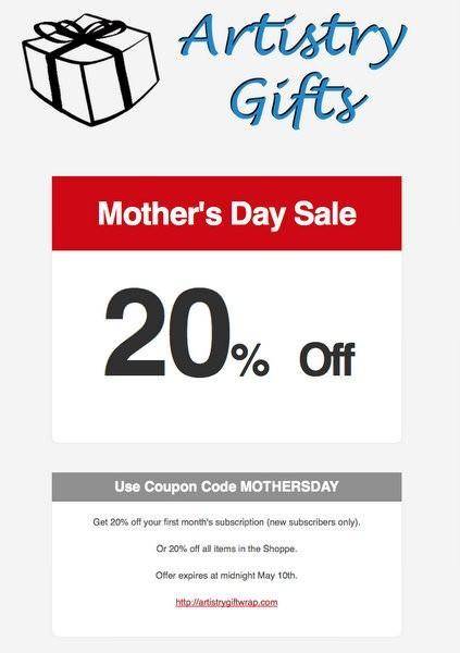 Artistry Gifts 20% Off Coupon Code!