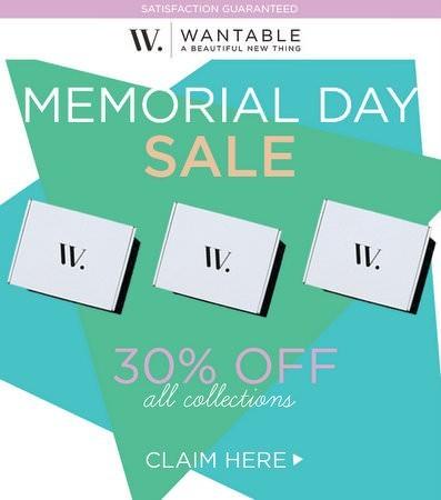 Wantable 30% Off 