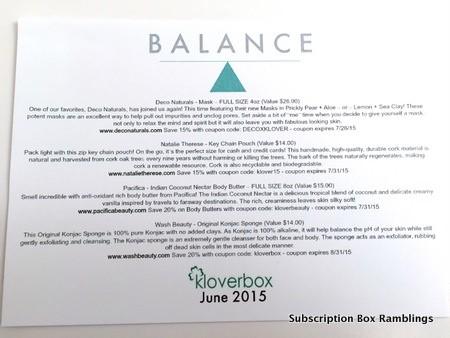 Kloverbox June 2015 Subscription Box Review + Coupon Code