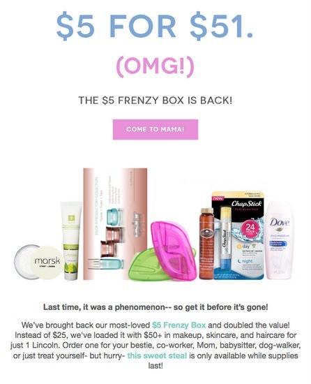 Beauty Box 5 - $5 Frenzy