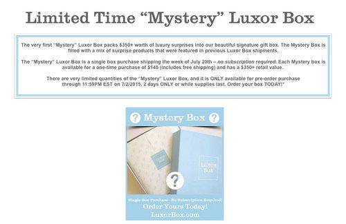 Luxor Box Mystery Box