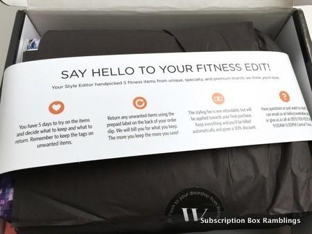 Wantable Fitness Edit June 2015 Subscription Box Review