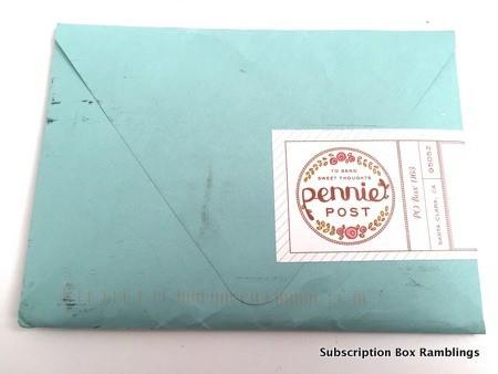 Pennie Post July 2015 Subscription Review