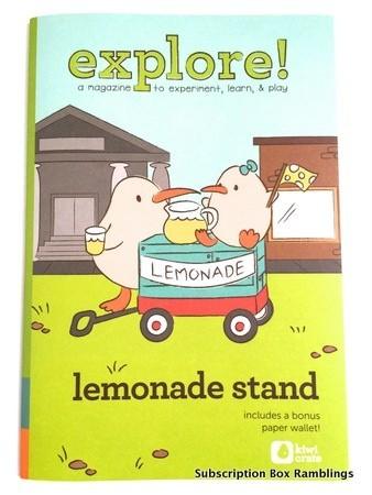 Kiwi Crate July 2015 Subscription Box Review - "Lemonade Stand"