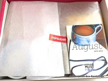 POPSUGAR Must Have Box August 2015 Subscription Box Review + Coupon Code