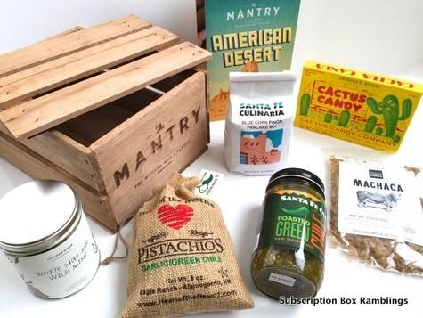 Mantry August 2015 Subscription Box Review - "American Desert"