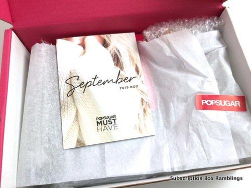 POPSUGAR Must Have Box September 2015 Subscription Box Review + Coupon Code