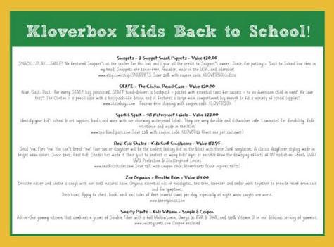 Kloverbox Back To School Box