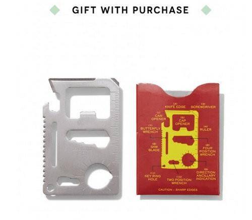 Birchbxo Free Multitool with $10 Shop Purchase