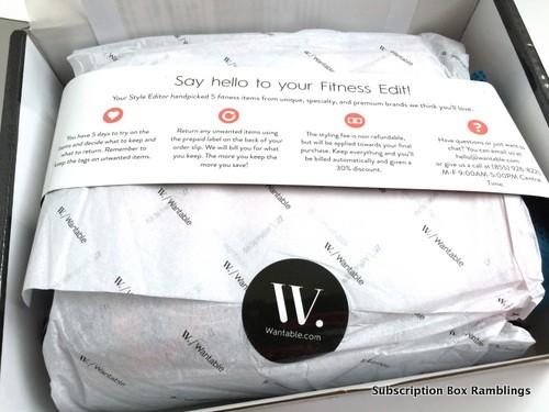 Wantable Fitness Edit September 2015 Subscription Box Review