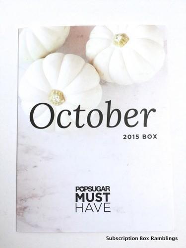 POPSUGAR Must Have Box October 2015 Subscription Box Review + Coupon Code