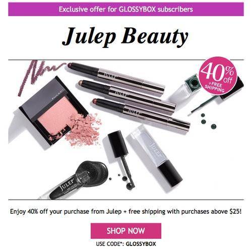 Julep 40% Off Coupon Code!