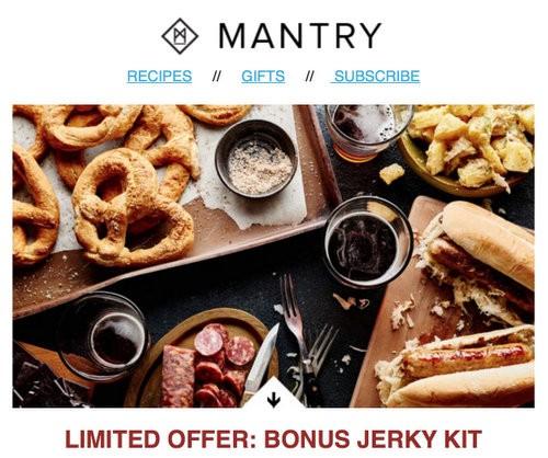 Mantry Free Jerky Kit with Subscription