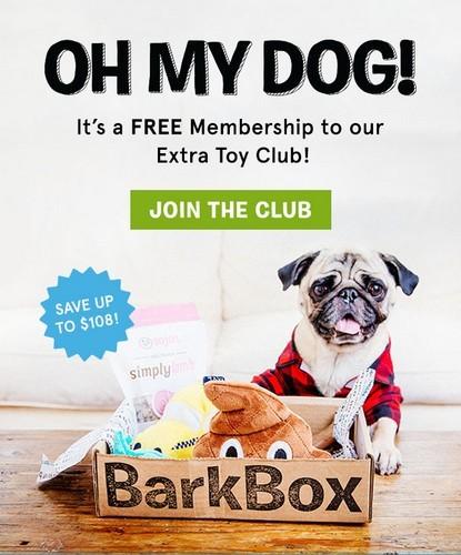 BarkBox Free Extra Toy Per Month + 15% Off Subscription!