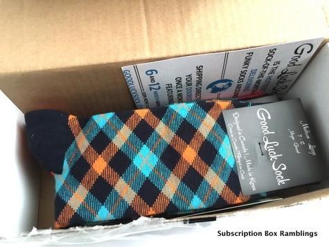 Good Luck Sock October 2015 Subscription Box Review