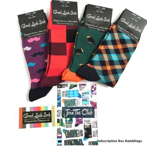 Good Luck Sock October 2015 Subscription Box Review