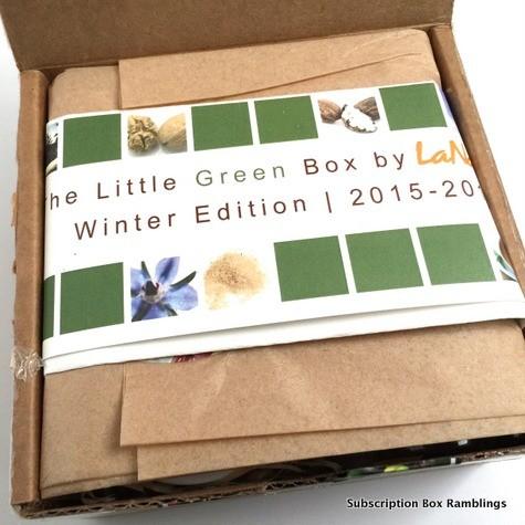 LaNatura The Little Green Box Winter 2015 Subscription Box ReviewqLaNatura The Little Green Box Winter 2015 Subscription Box Review
