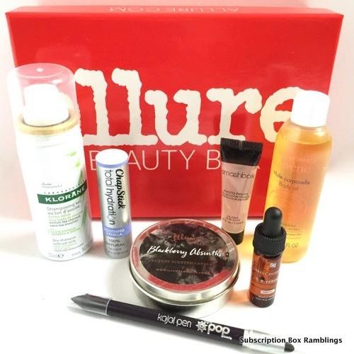 Allure Beauty Box December 2015 Subscription Box Review