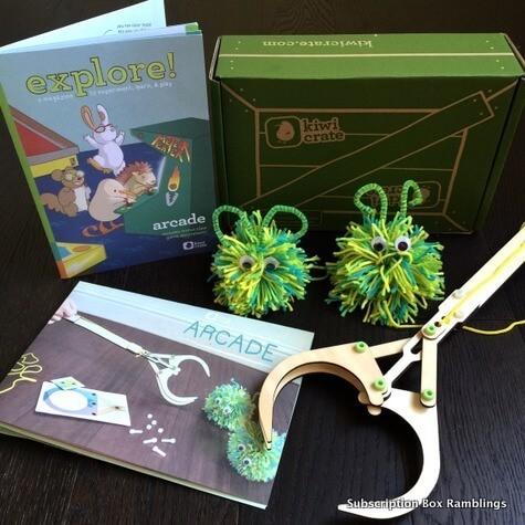 Kiwi Crate December 2015 Subscription Box Review - "Arcade"