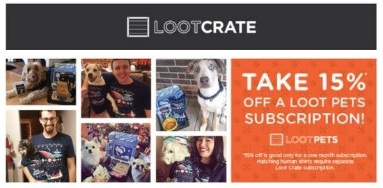 Loot Pets - Save 15% off Your First Box!