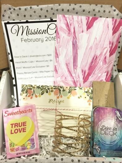 Mission Cute February 2016 Subscription Box Review