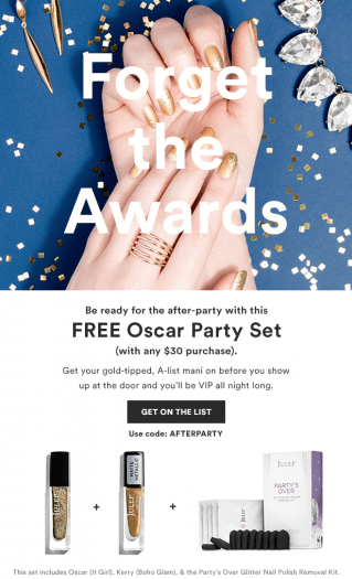 Julep Free Oscar Party Gift With Purchase