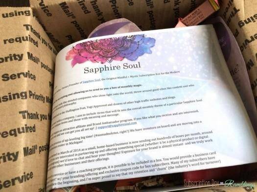 Sapphire Soul February 2016 Balance Box Review + Coupon Code