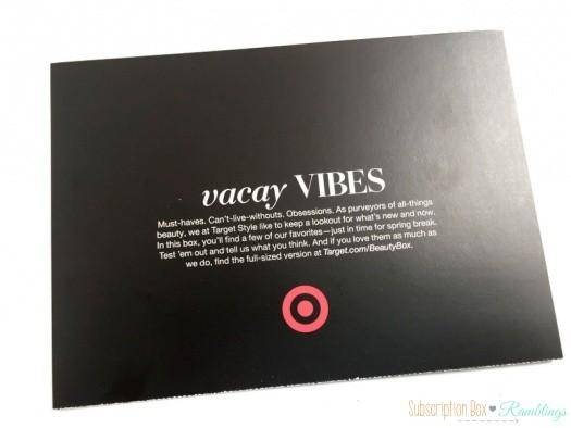 Target Beauty Box March 2016 Review