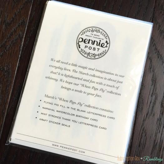 Pennie Post March 2016 Subscription Review