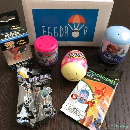EggDrop March 2016 Subscription Box Review