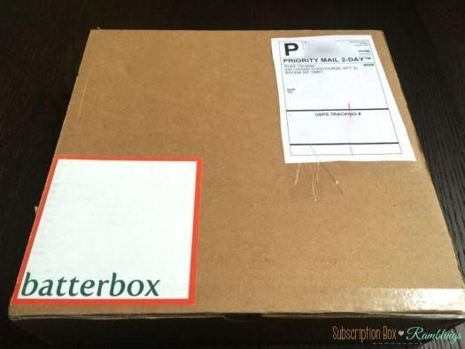 BatterBox March 2016 Subscription Box Review