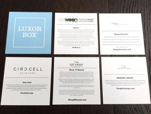 Luxor Box March 2016 Subscription Box Review