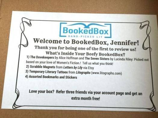 The BookedBox March 2016 Subscription Box Review