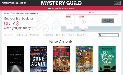 Bookspan Mystery Guild Book Club!