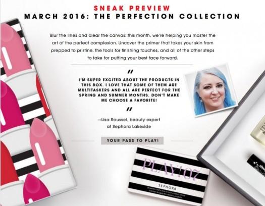 Sephora Play! March 2016 Sneak Peek!