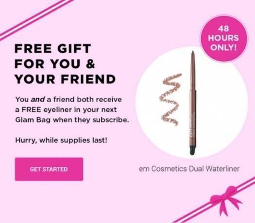 ipsy Free em Cosmetics Eyeliner with New Subscription Purchase